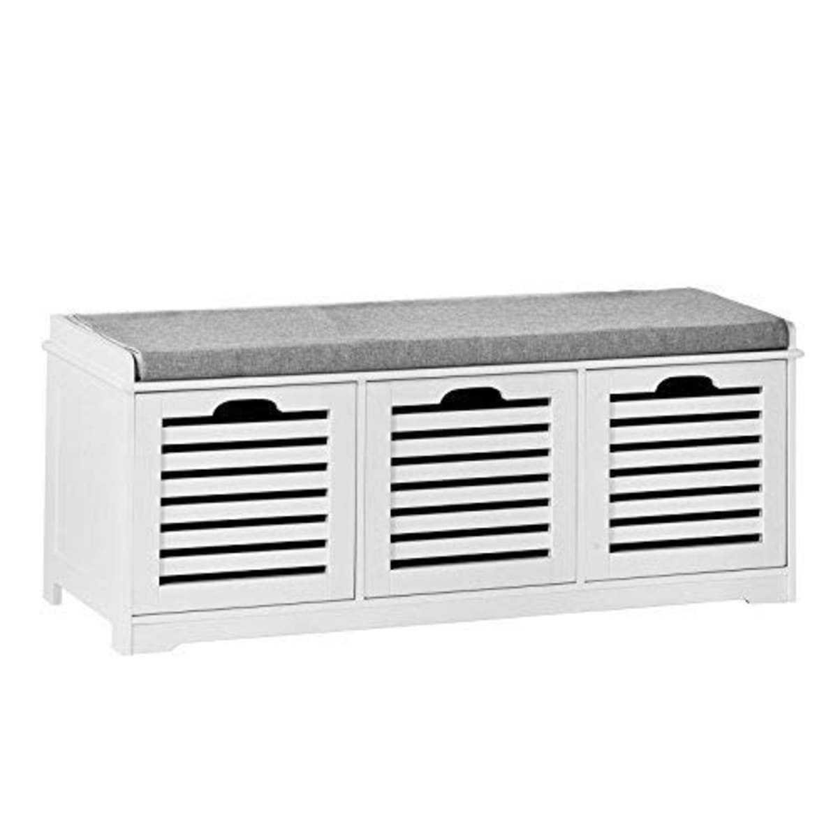 Sobuy white storage bench sale
