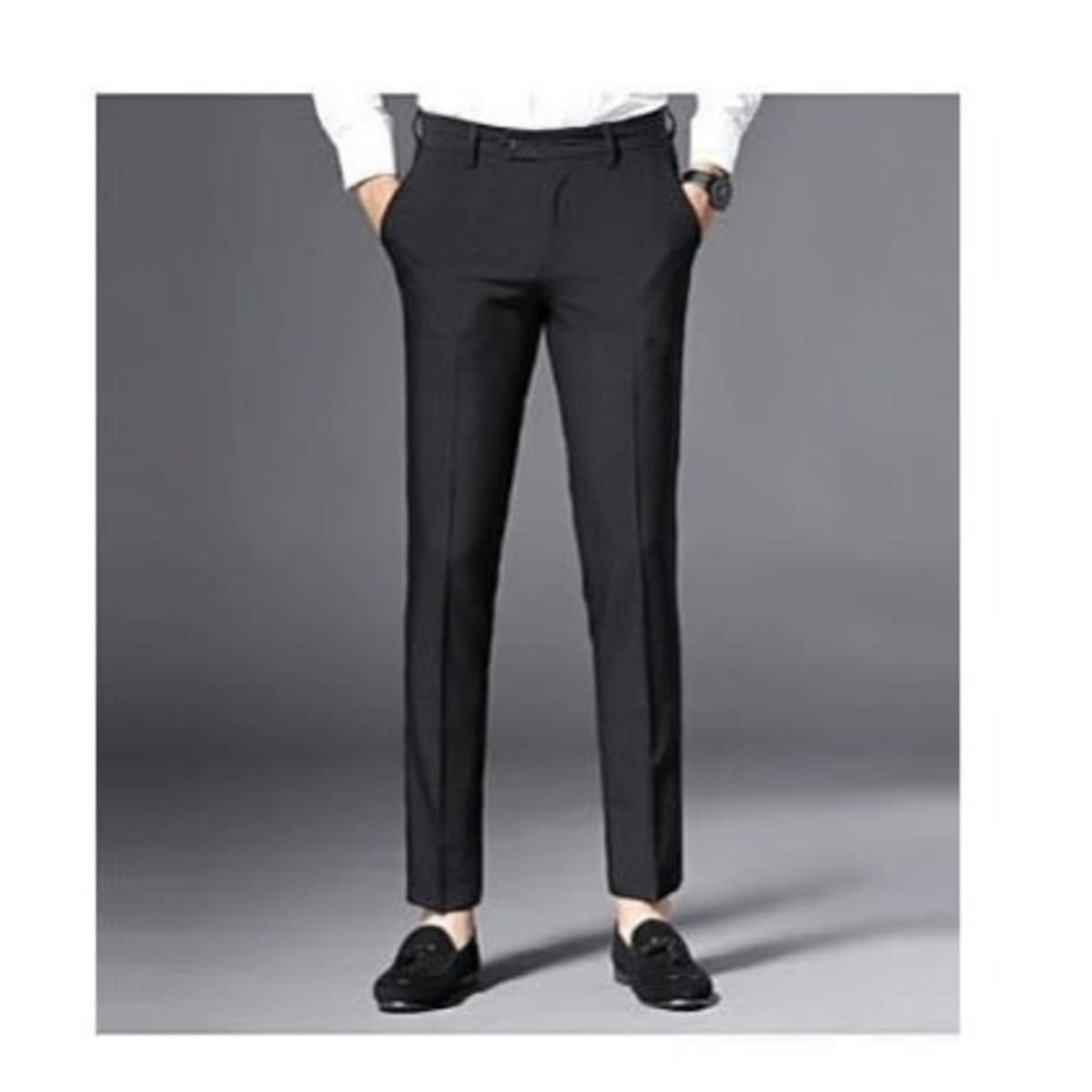 Men S Trousers Spring and Summer Thin NonIron StraightLeg Suits Business  Casual Men S Trousers Large Size HighWaist Black Suit Trousers  China  Mens Trousers and Autumn and Winter Pants price 