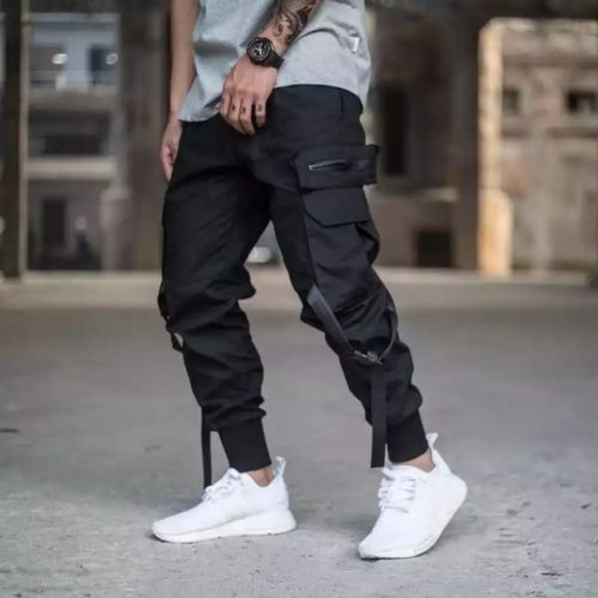 All About Eve-Combat Trackpant-Washed Black