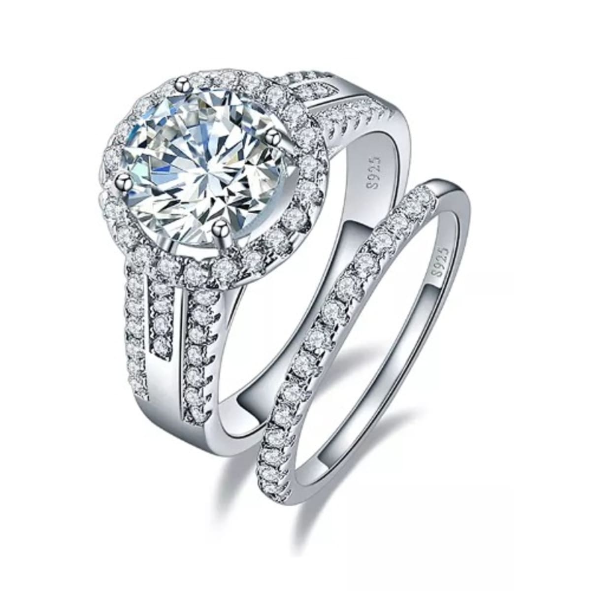 Solid Non Tarnish Sterling Silver Bridal Set Konga Online Shopping