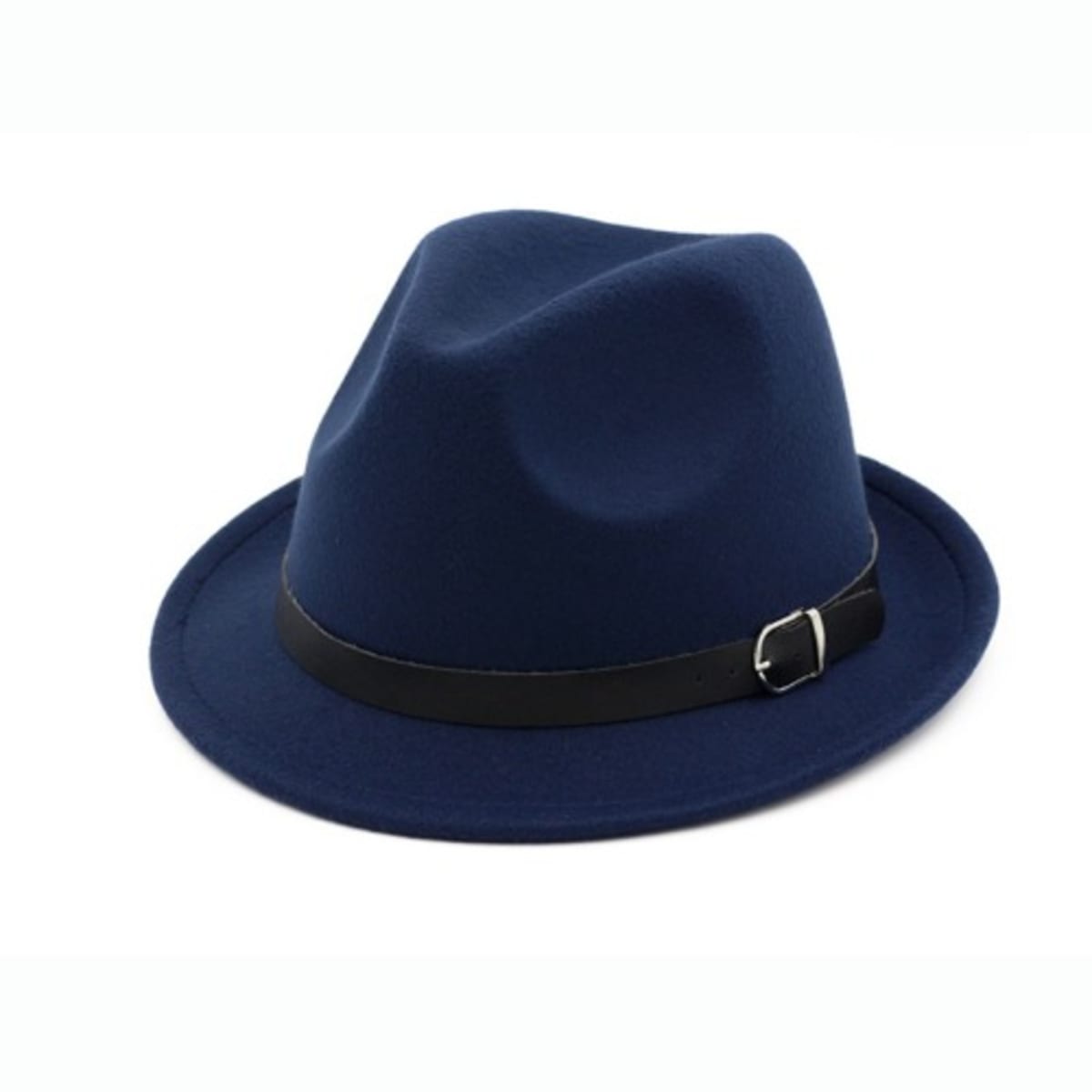 Navy blue fedora shop hat