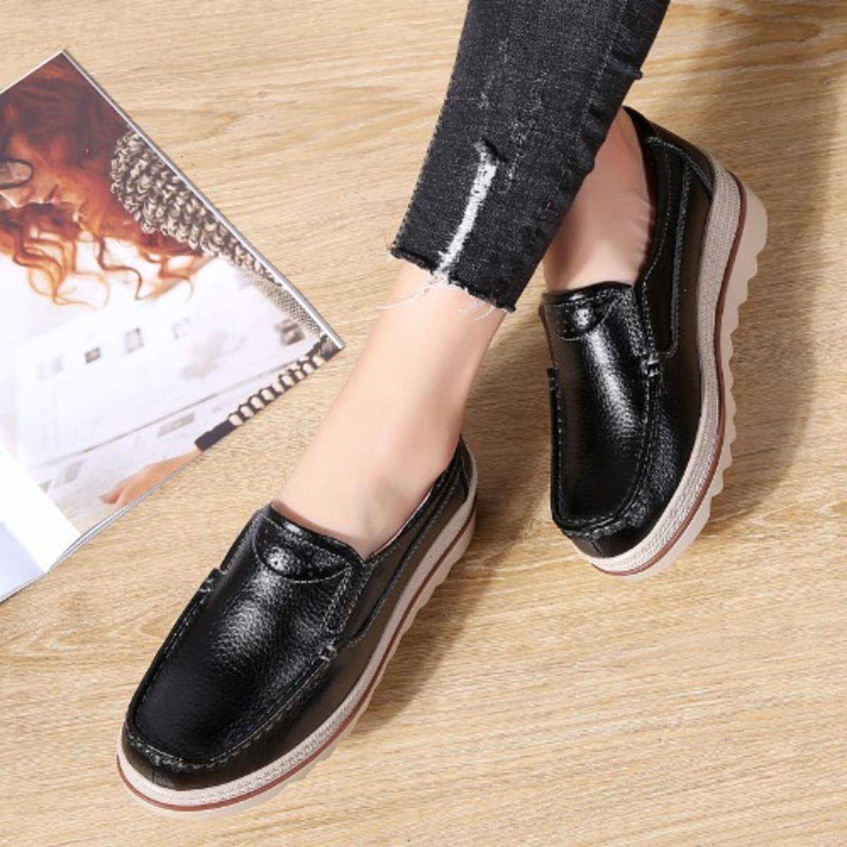 Wedge discount style shoes