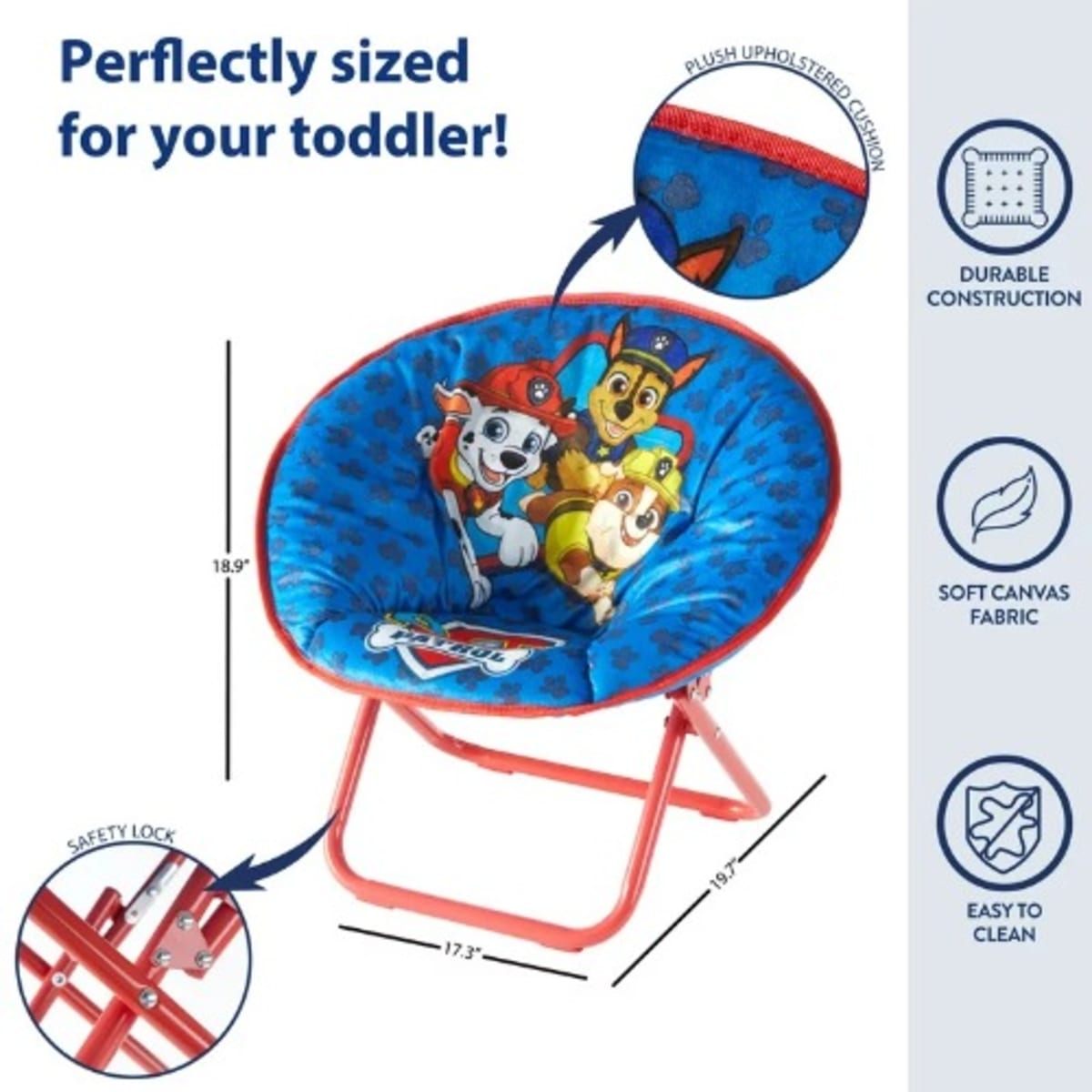 Paw patrol deals saucer chair