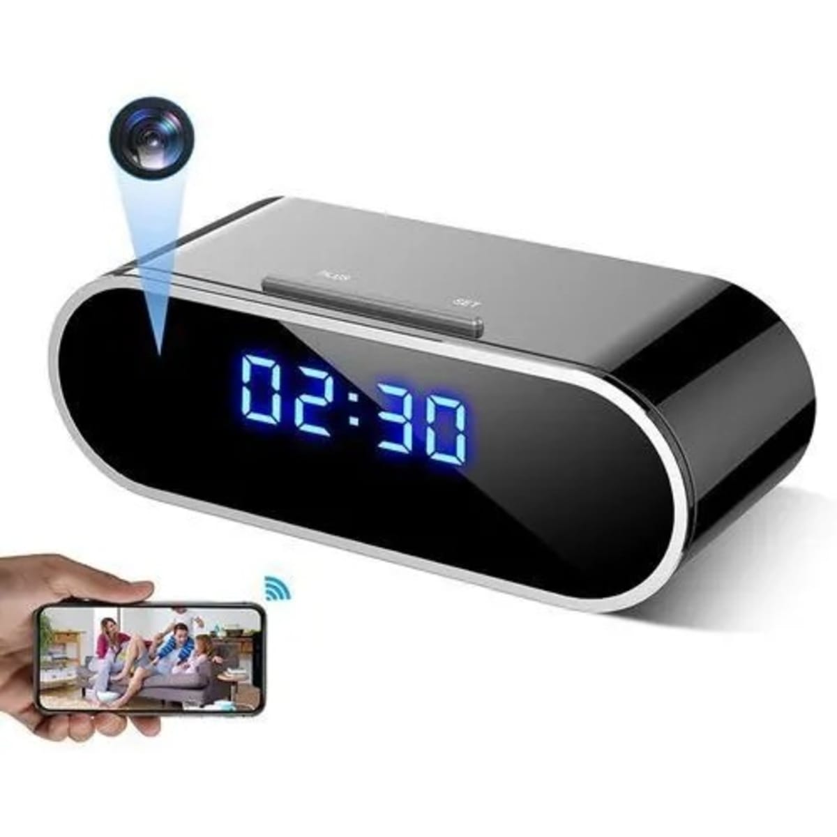 digital clock spy camera video recorder