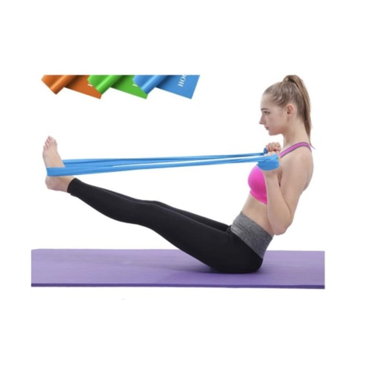 Resistance Yoga Strength Stretching Band - Exercise Band For Physical  Therapy