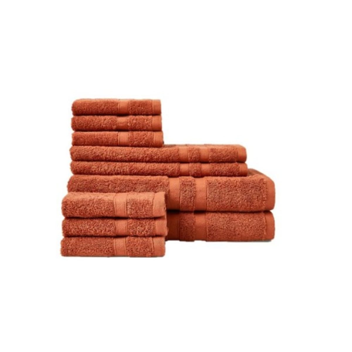 Rust towel set store