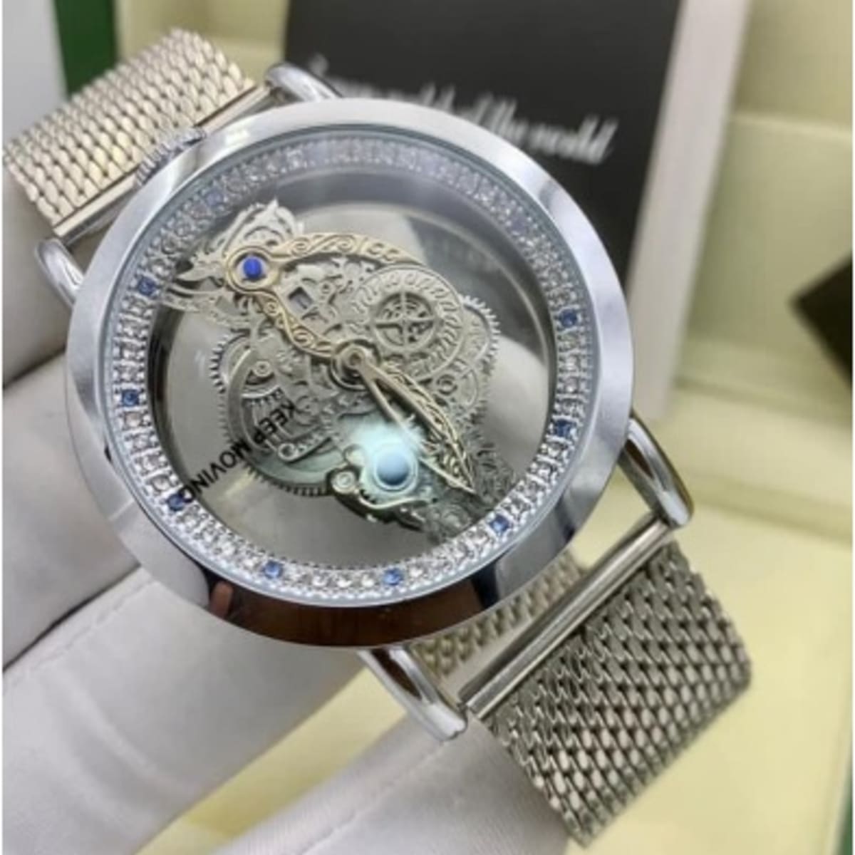 See through sales skeleton watch