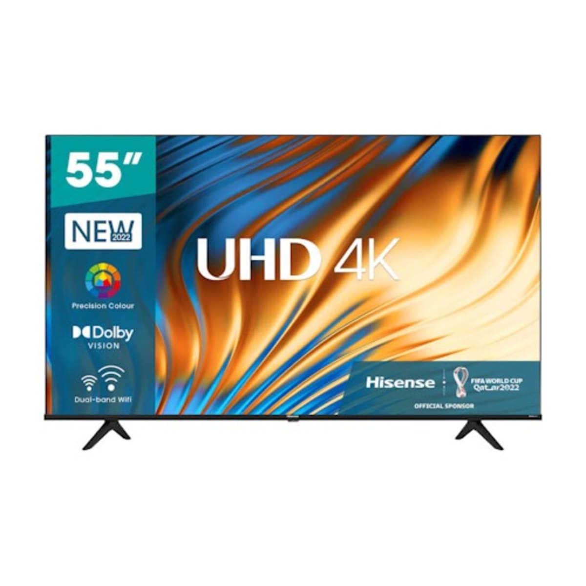 Hisense 55 Inches UHD 4K SMART TV (55A6K) - Black + 1 Year