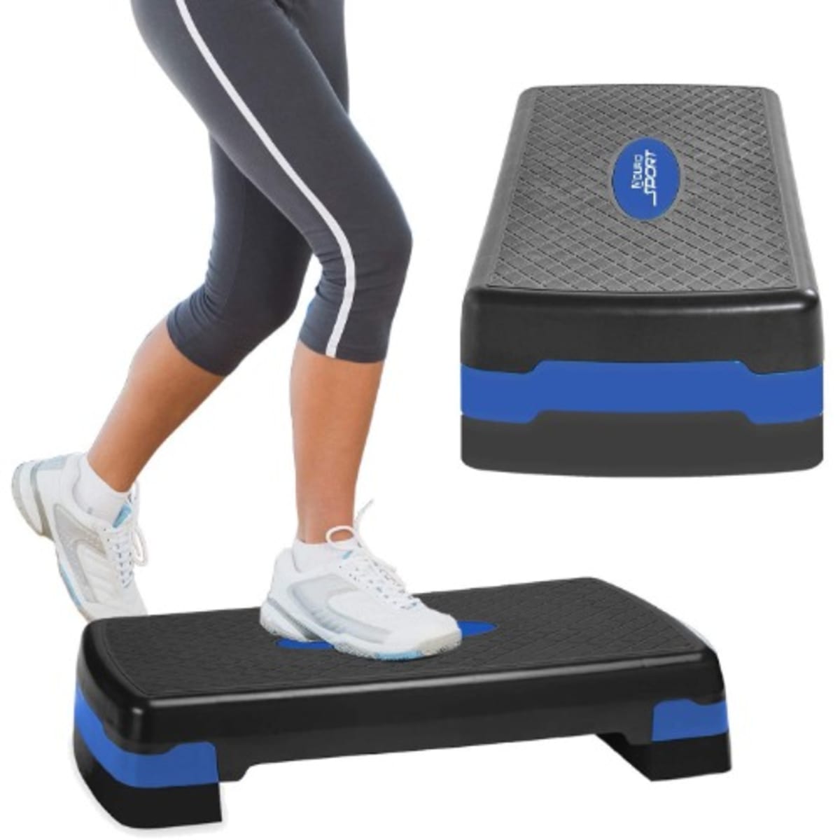 Wide exercise outlet step