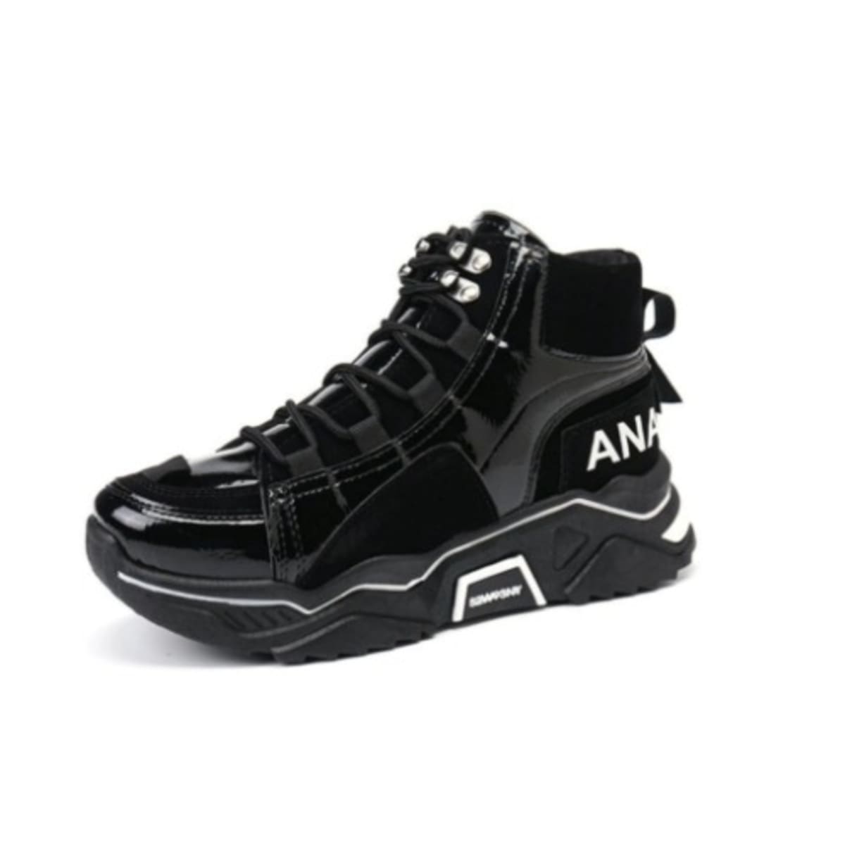 Women Ankle Thick Sole Sneakers Black Konga Online Shopping