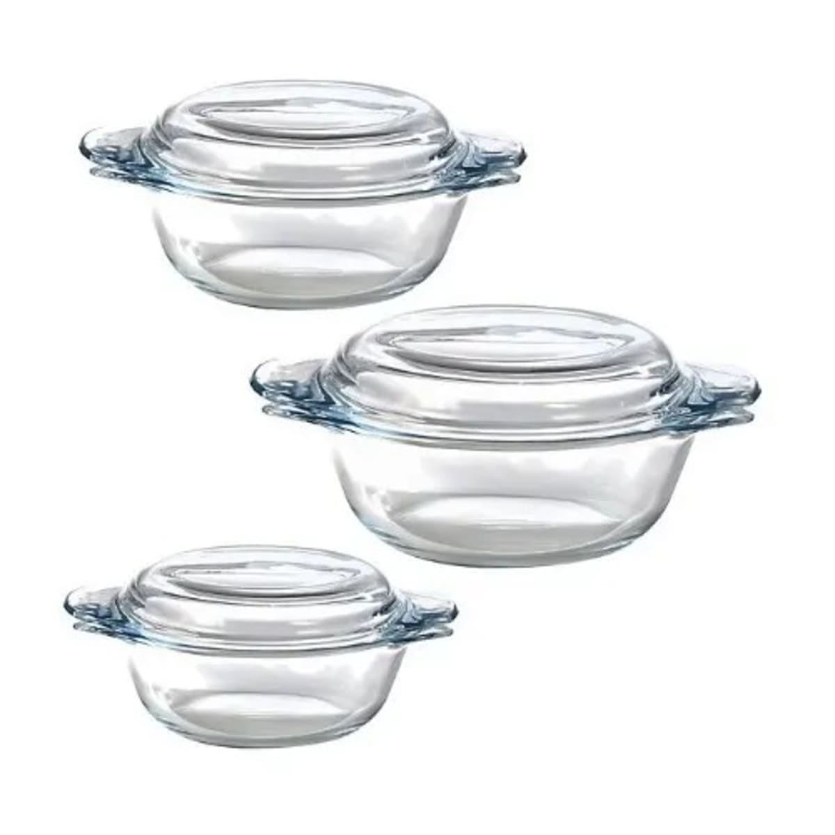 Glass casserole dish set discount
