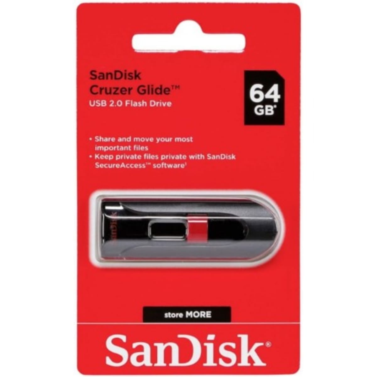 64GB SanDisk Cruzer Glide USB 3.0 Flash Drive