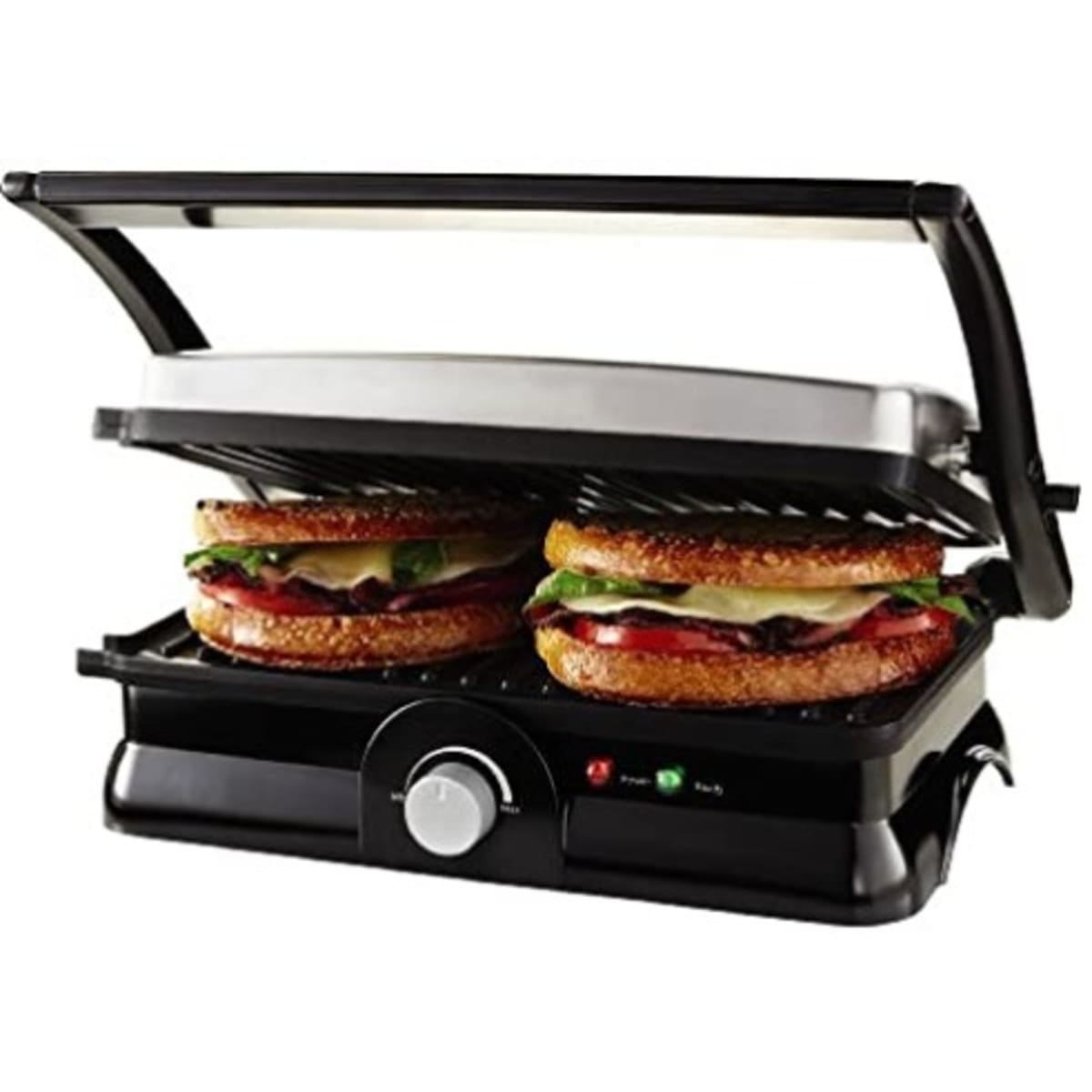 Ovente 2-Slice Electric Panini Press Grill and Gourmet Sandwich Maker