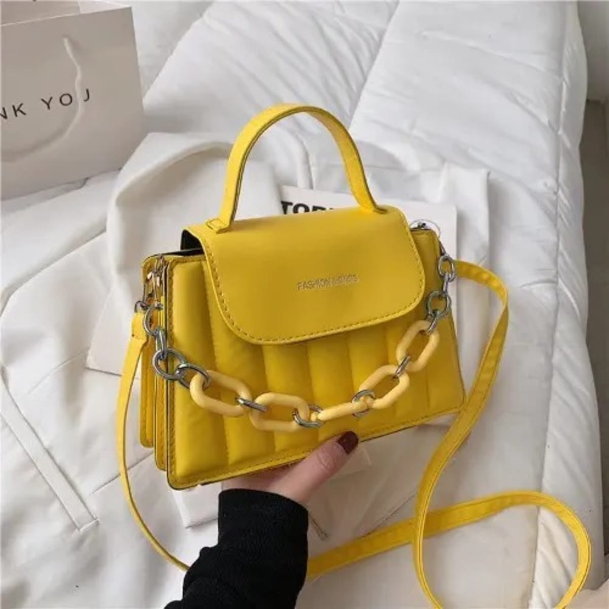Yellow discount bags online