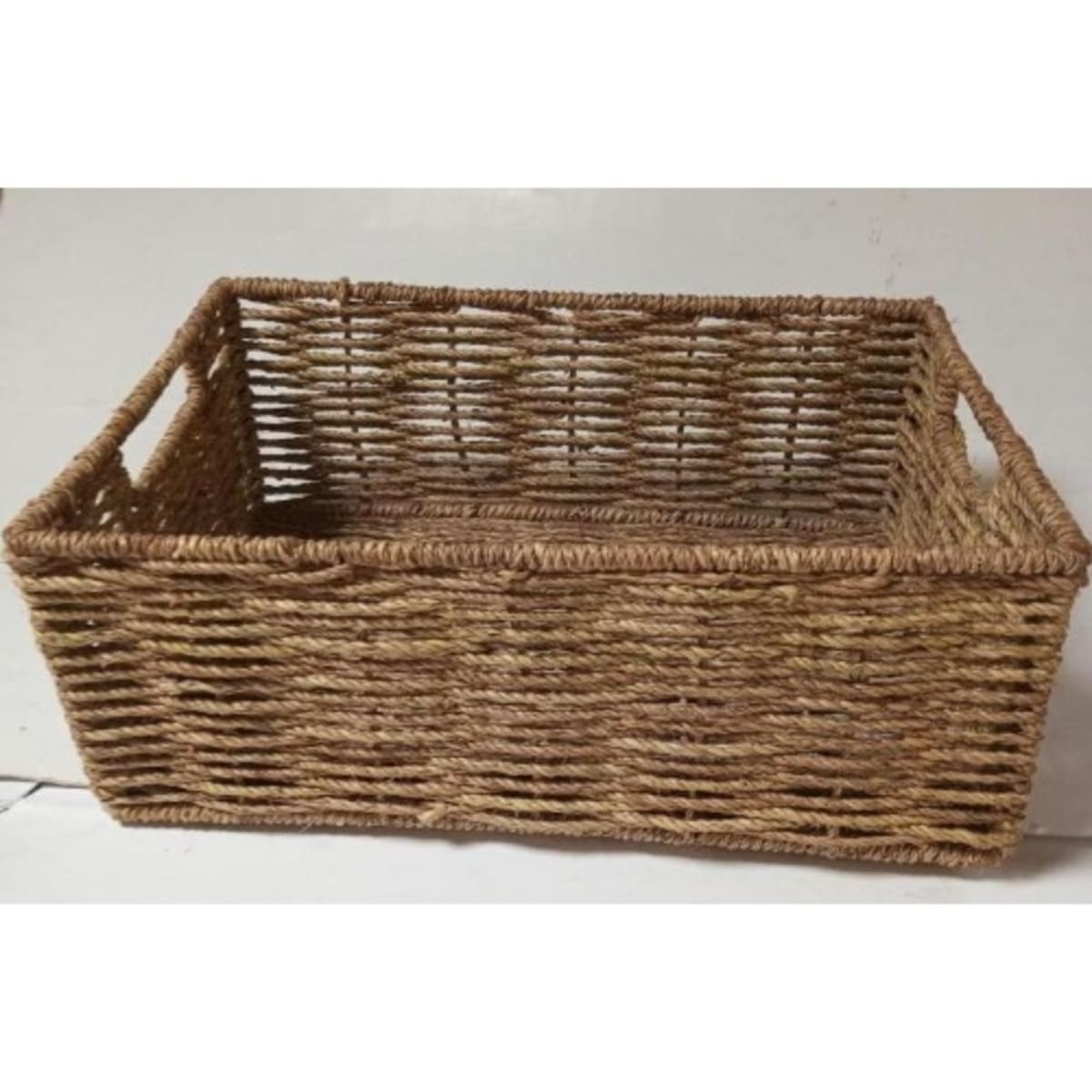 12x12 wicker storage basket deals