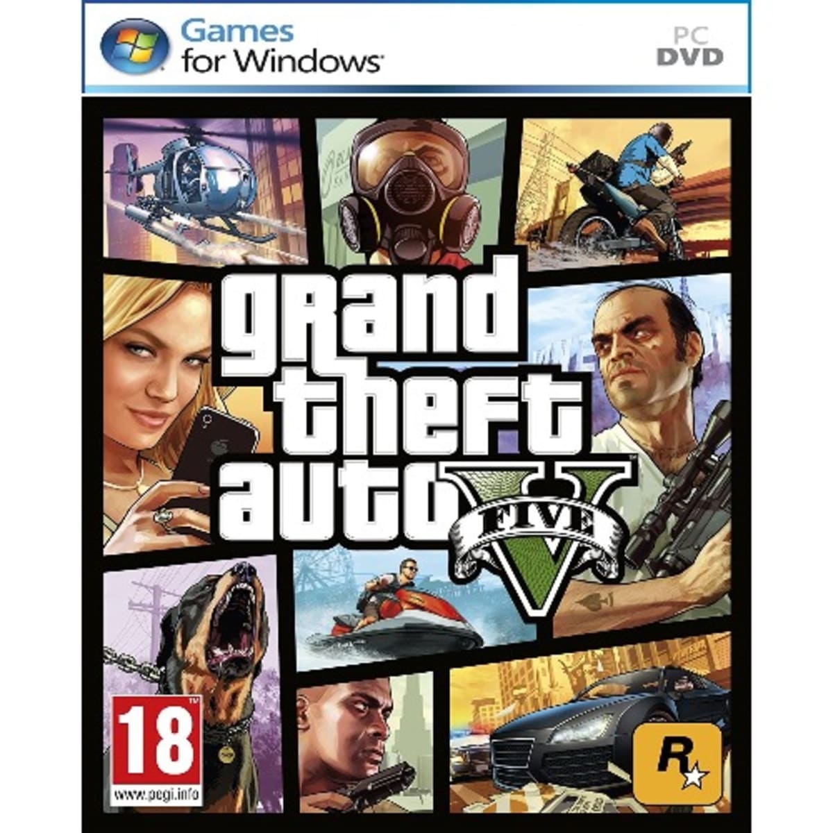 Grand Theft Auto V GTA 5 PC Game DVD Disks + Free Gift