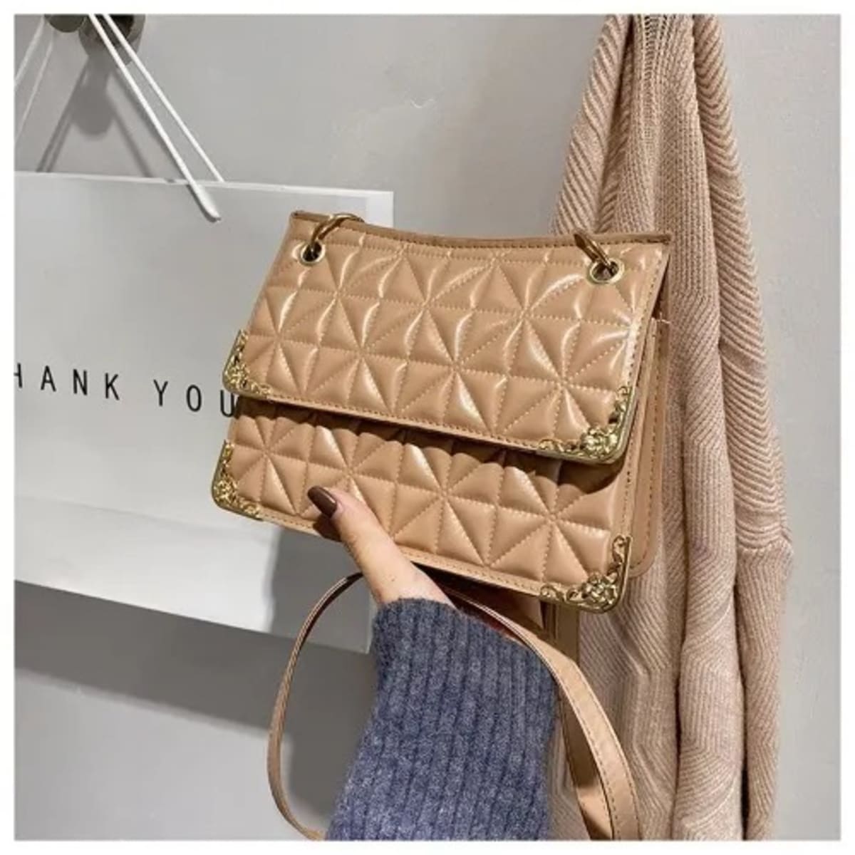 Nude mini handbag shop