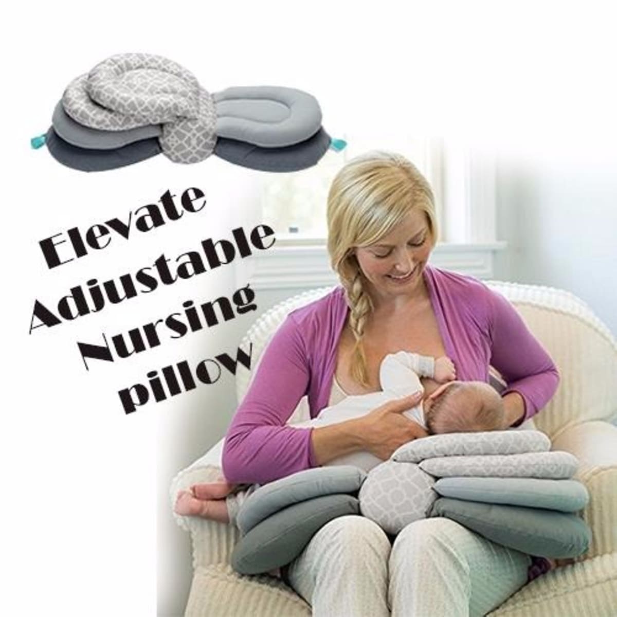 Adjustable clearance breastfeeding pillow