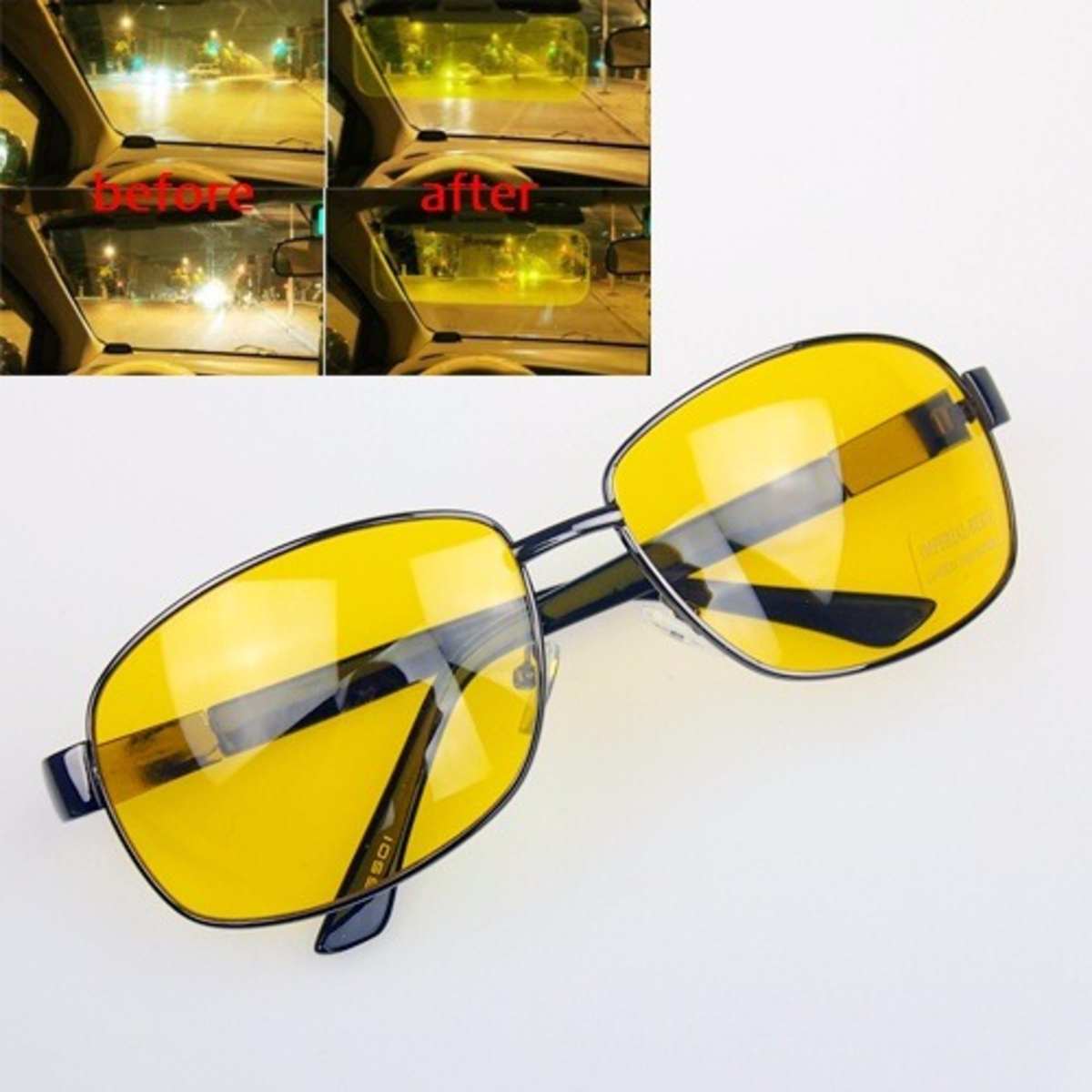 Anti Glare Low Light Night Driving Aviator Glasses Konga Online