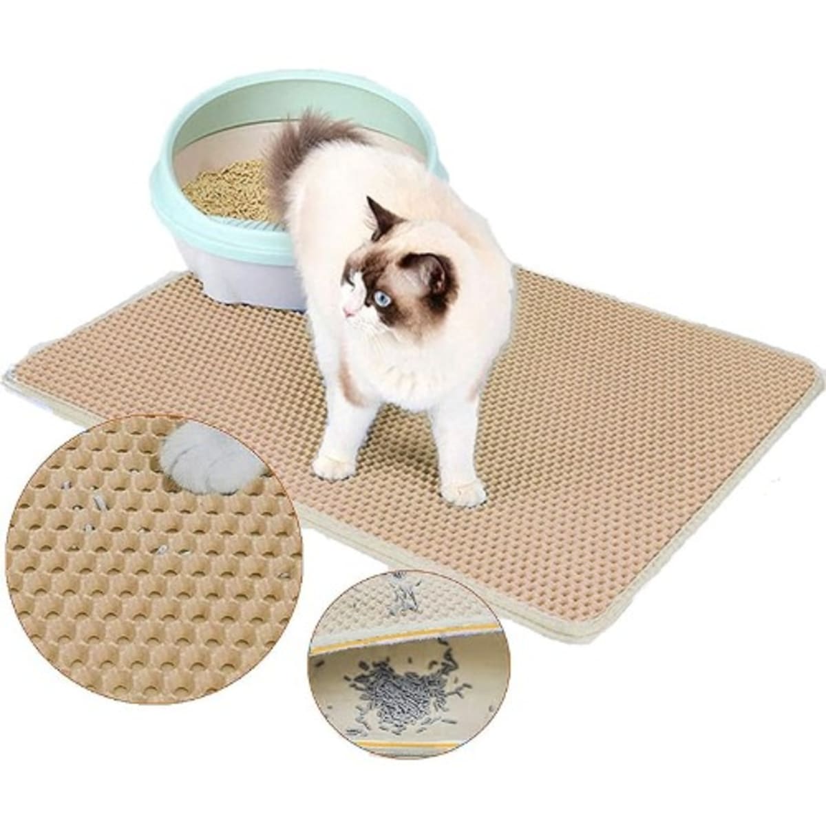 Antibacterial cat deals litter mat