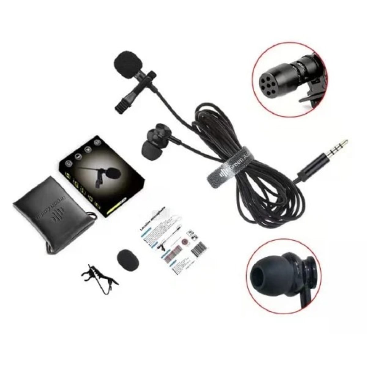 Lapel mic earpiece sales
