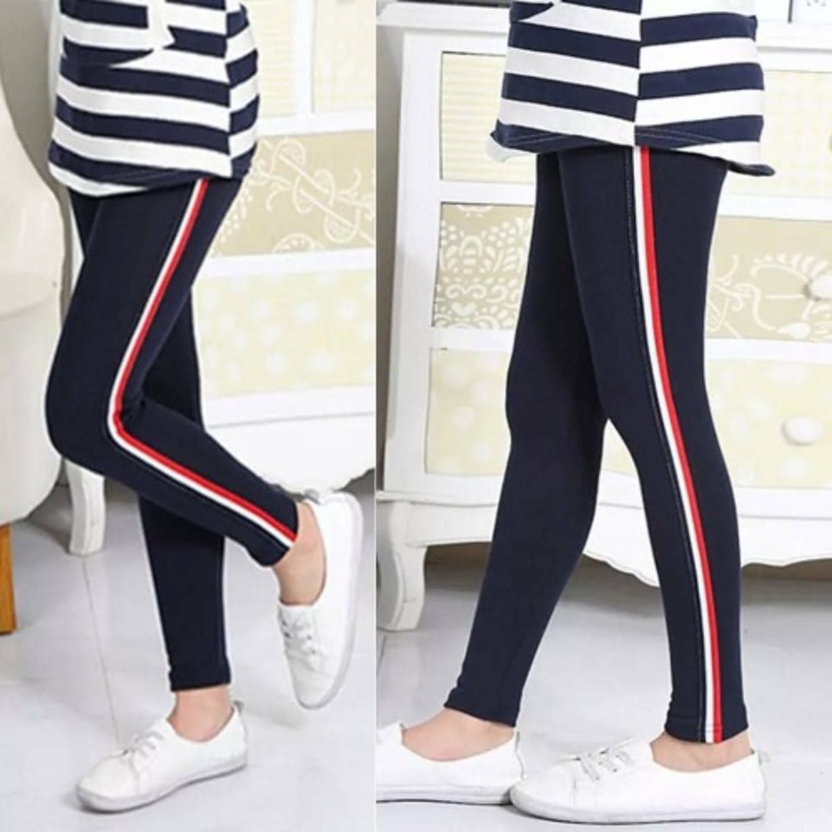 Side Striped Jeggings Blue Konga Online Shopping