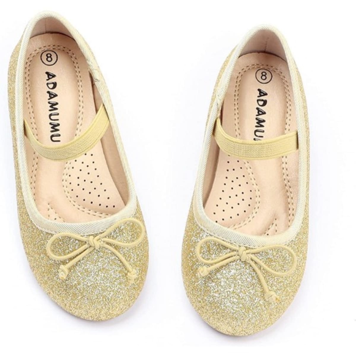Gold Glitter Flat Shoe Konga Online Shopping
