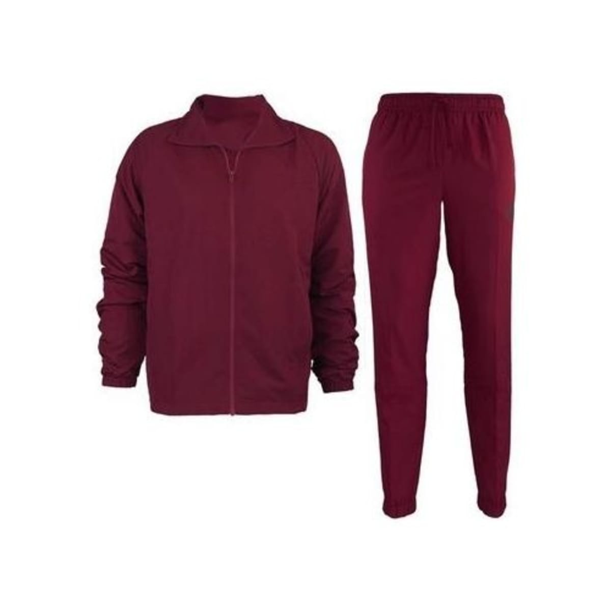 Red store windbreaker joggers
