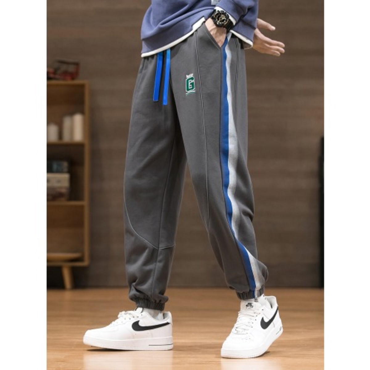 Ash grey casual 2025 joggers