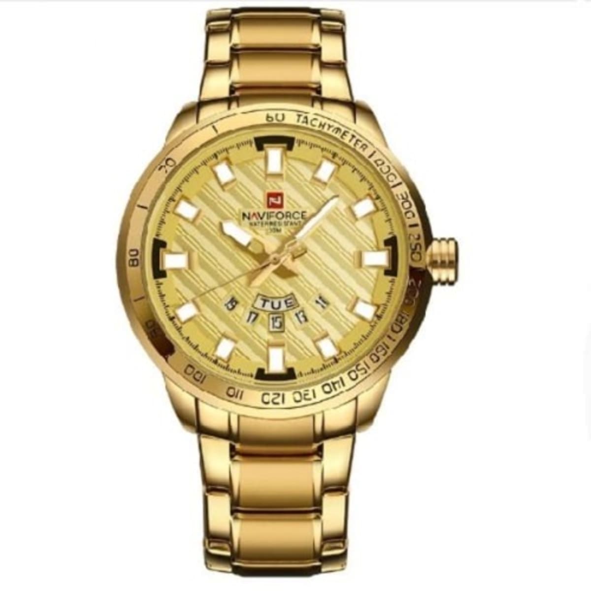 Naviforce watch gold best sale price
