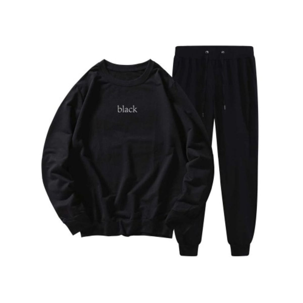 LINSI - Oversized Color-Block Sweatshirt / Wide-Leg Cargo Pants / Set |  YesStyle