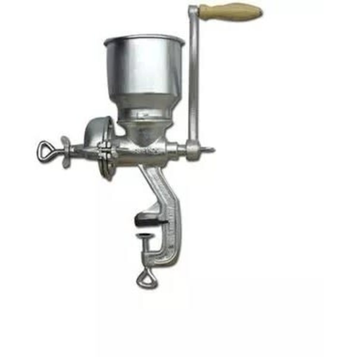 Hand crank food outlet grinder