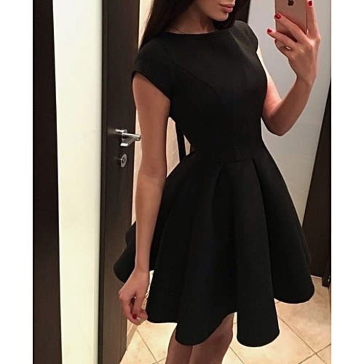 Short sleeve cheap short dress