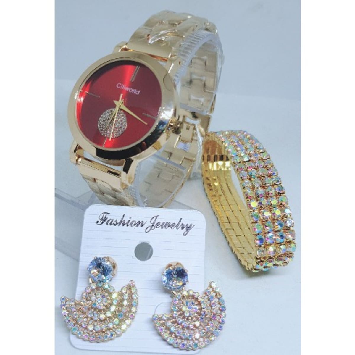 Ladies Wristwatch Bracelet And Earring Set Konga Online Shopping