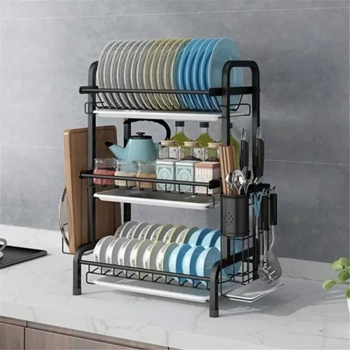 3 Tier Stainless Steel Kitchen Rack organiz67470