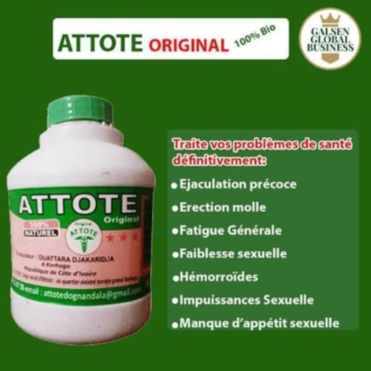 Attote Original 100% Natural For Sexual Enhancement - Man Power