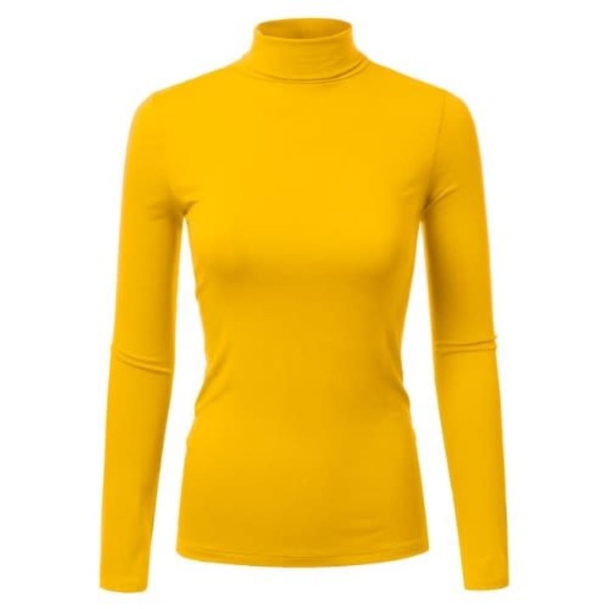 Yellow turtle neck top store