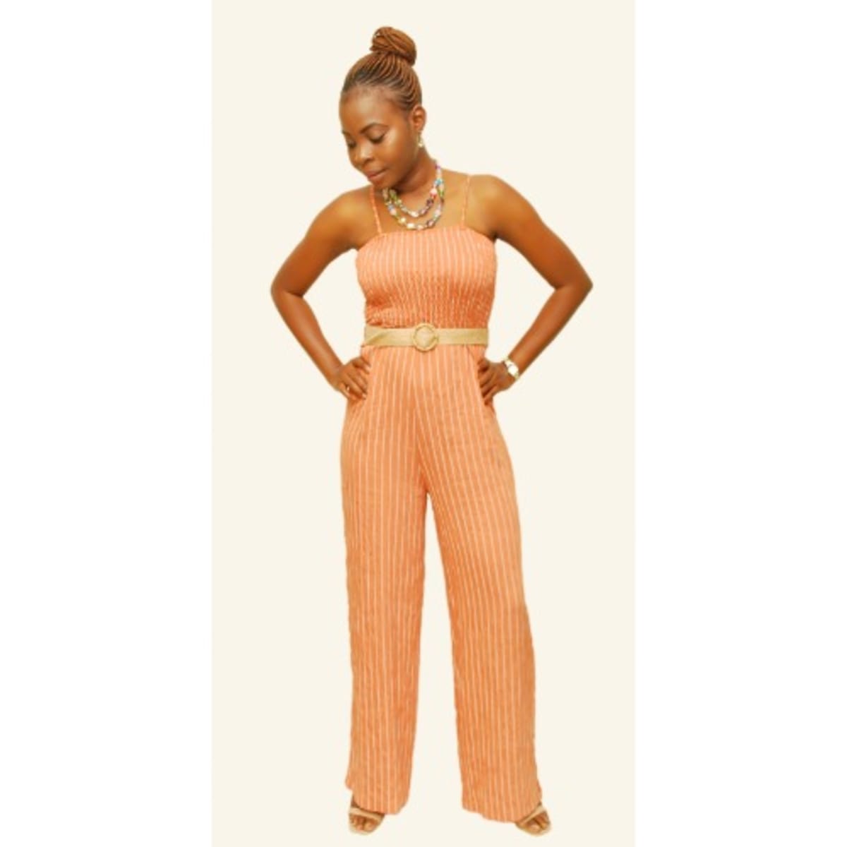 Palazzo strapless jumpsuit store