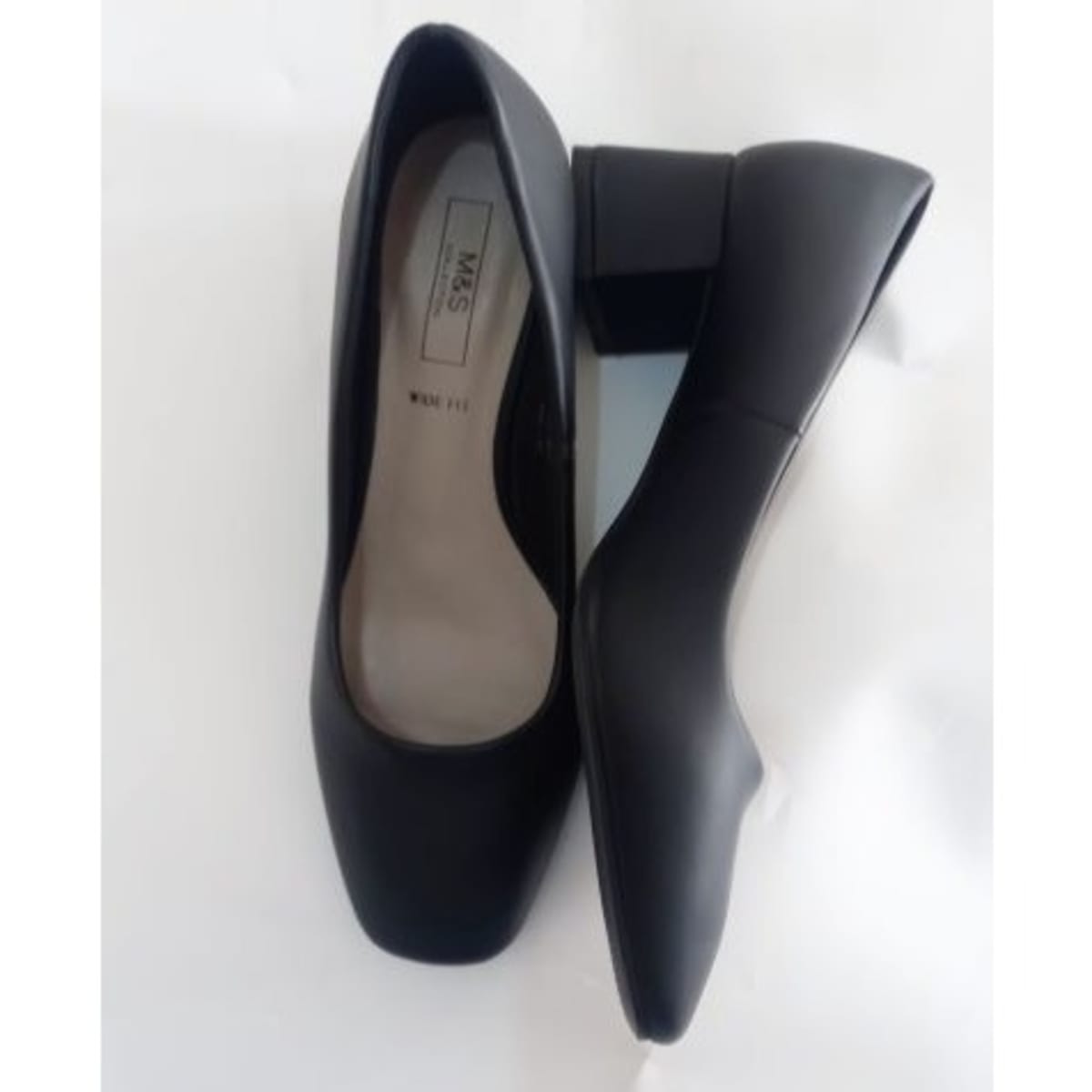 M and s black court clearance shoes