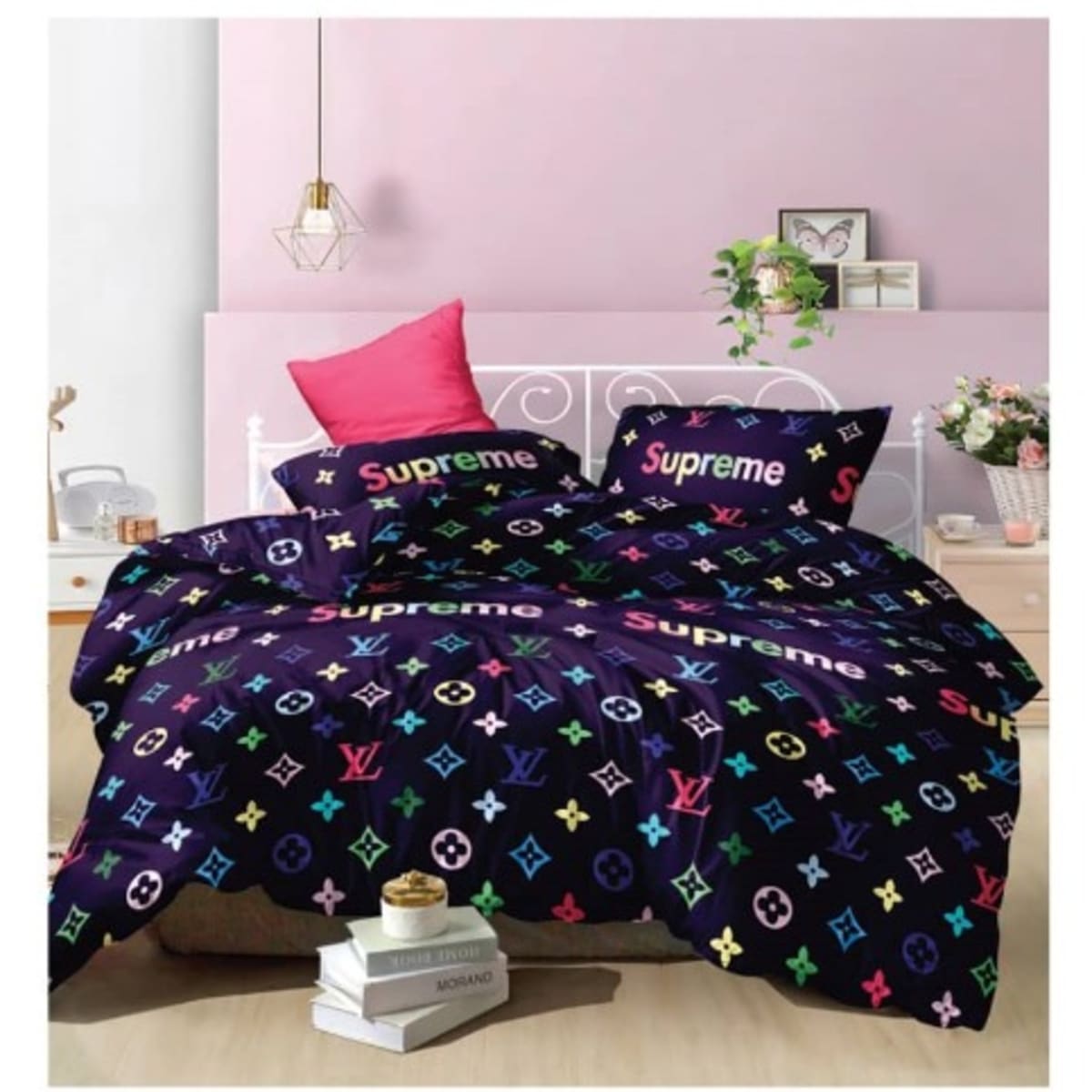 Supreme Louis Vuitton Bedding Set, Louis Vuitton Comforter Set - Rosesy