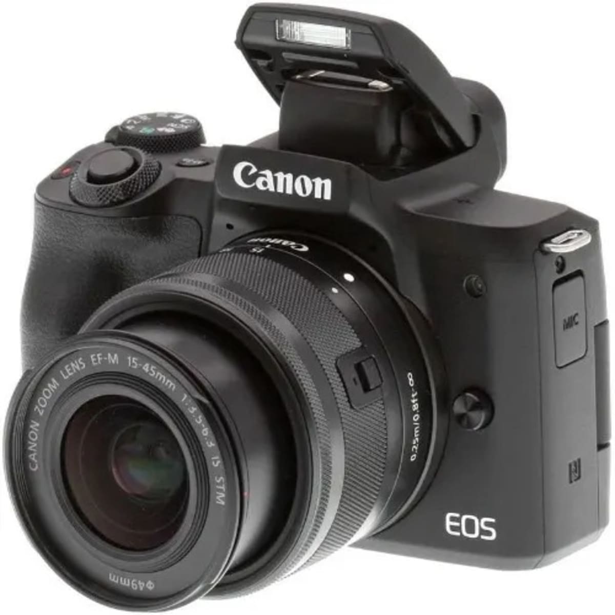 Shop Canon EOS M50 Mark II EF-M 15-45mm f/3.5-6.3 IS STM Lens Kit Whit