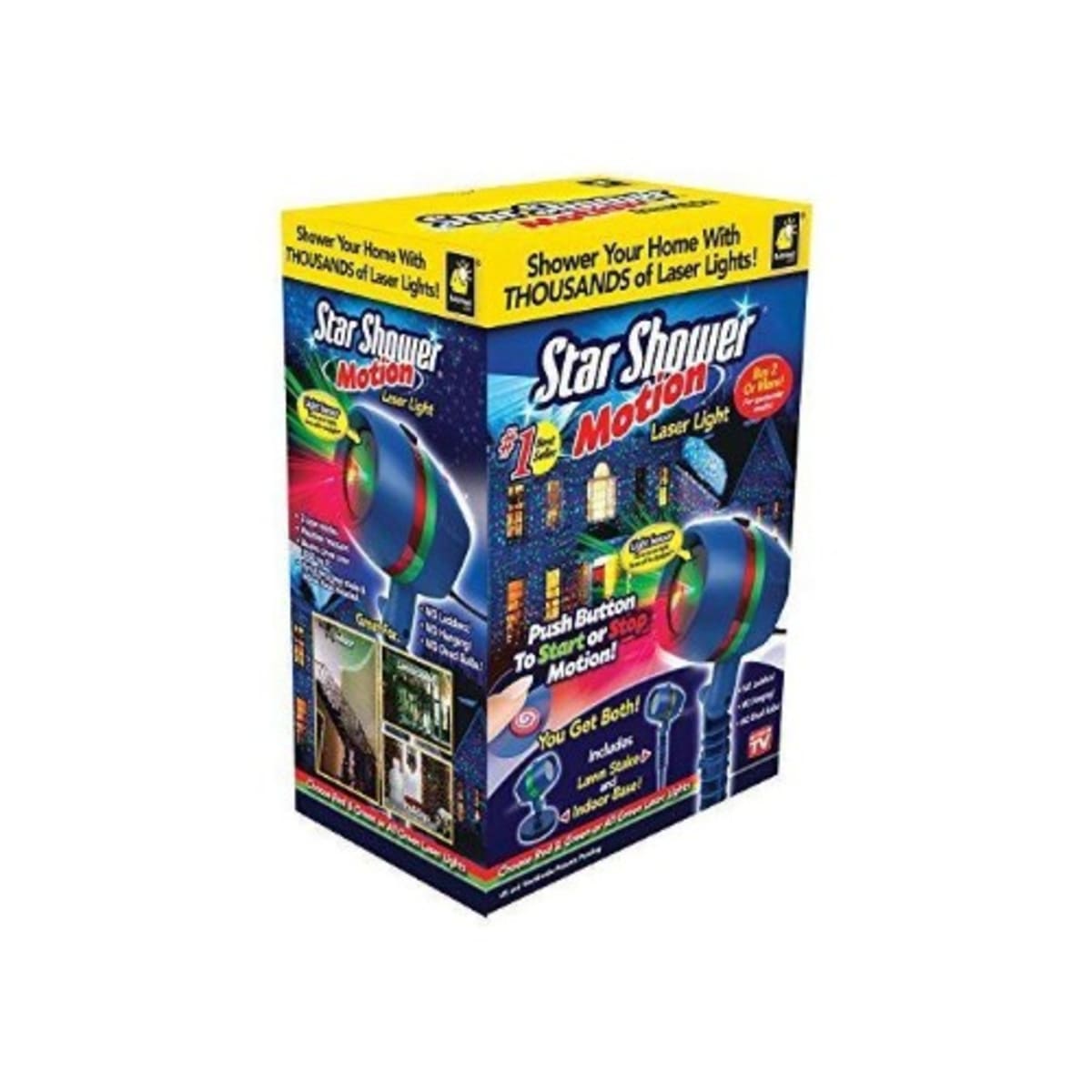 Star shower outlet motion light projector