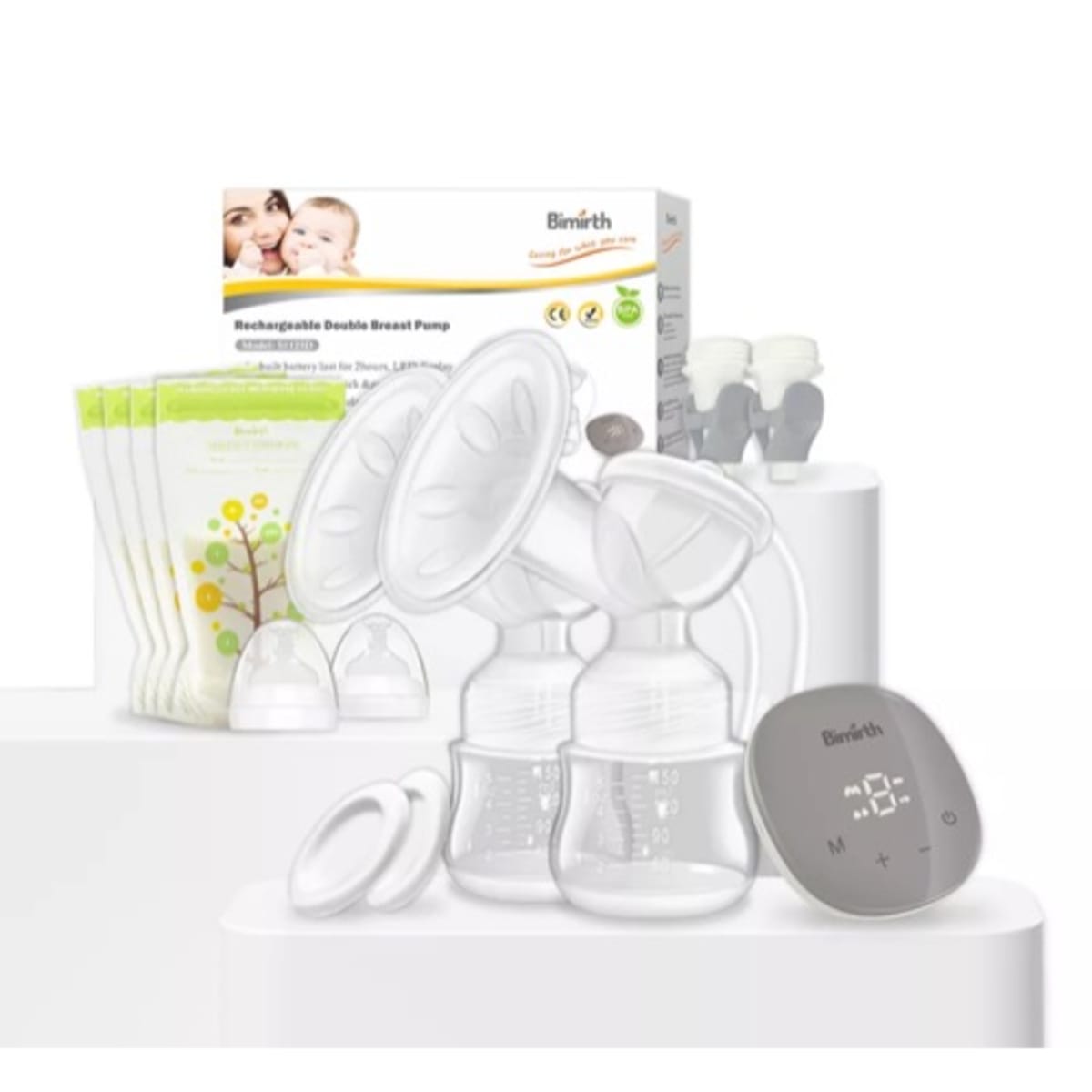 Electric breast online pump set