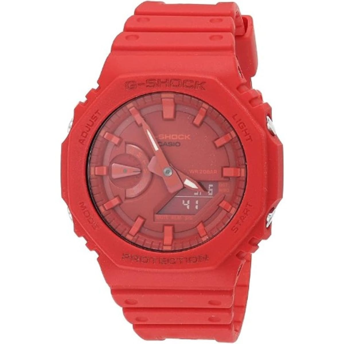 G shock hot sale watch red colour