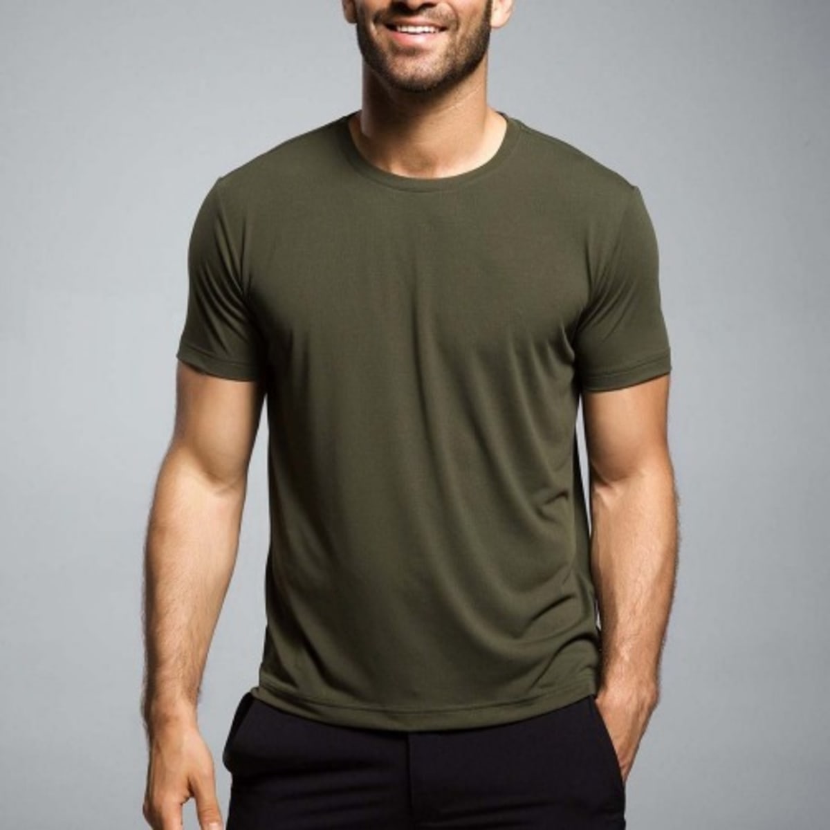 Army green cheap short sleeve shirt