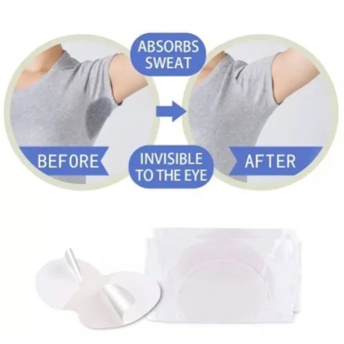 Generic Underarm Sweat Pads Invisible Armpit Sweat Pads Disposable