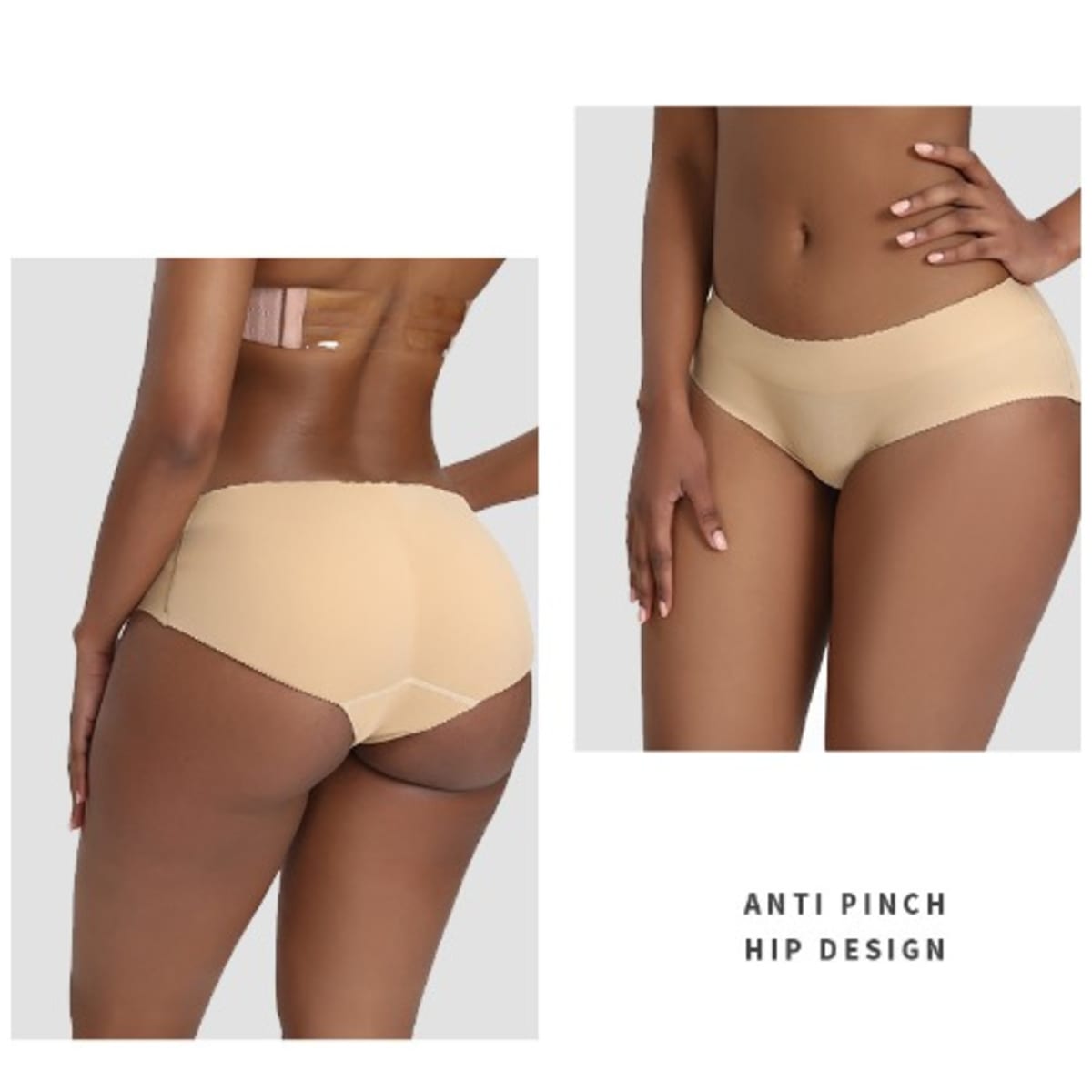 Silvy High Waist Hip Padded Panties Ladies Shapewear Butt Enhancer-Beige @  Best Price Online