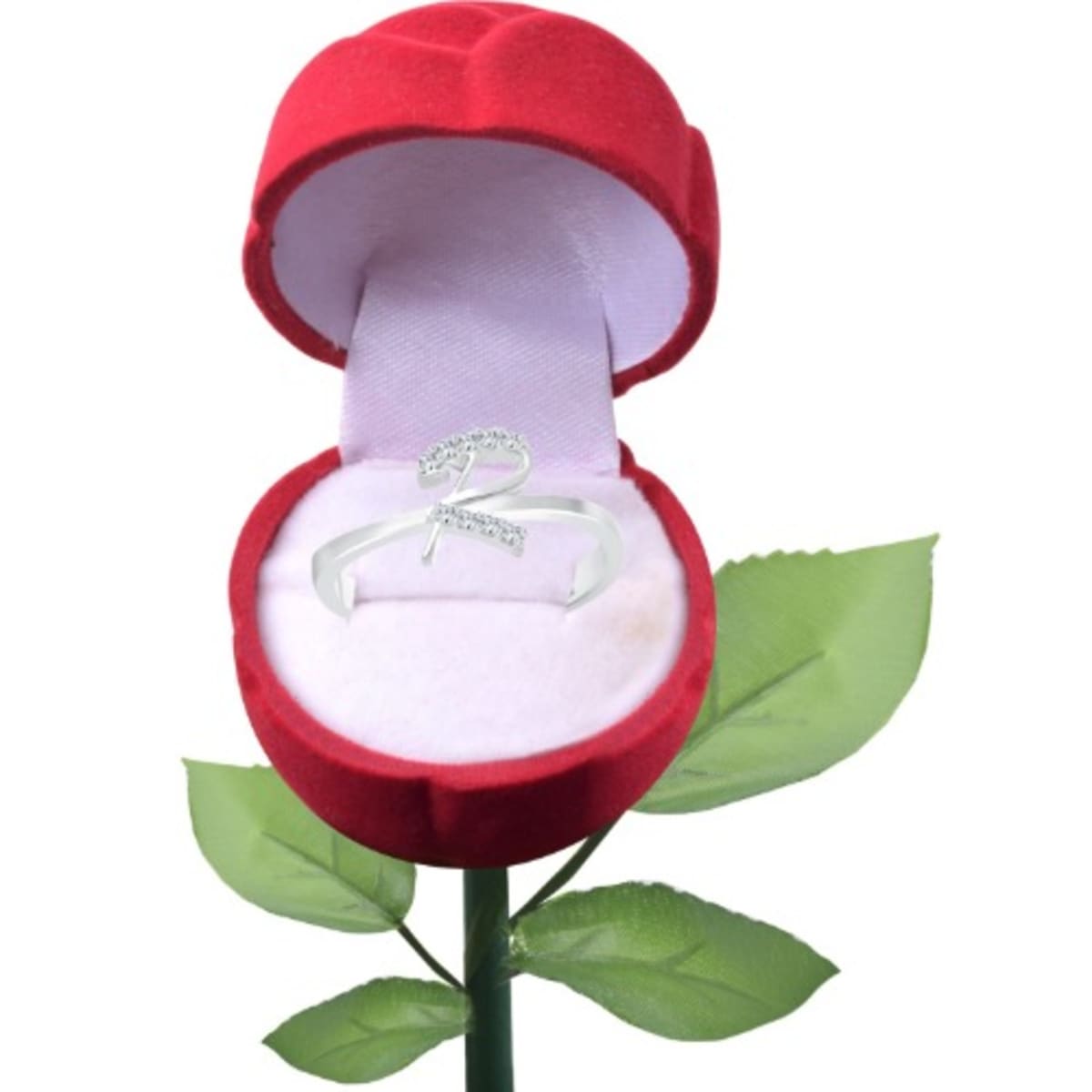 Rose Flower Engagement Proposal Ring Case Box Konga Online Shopping