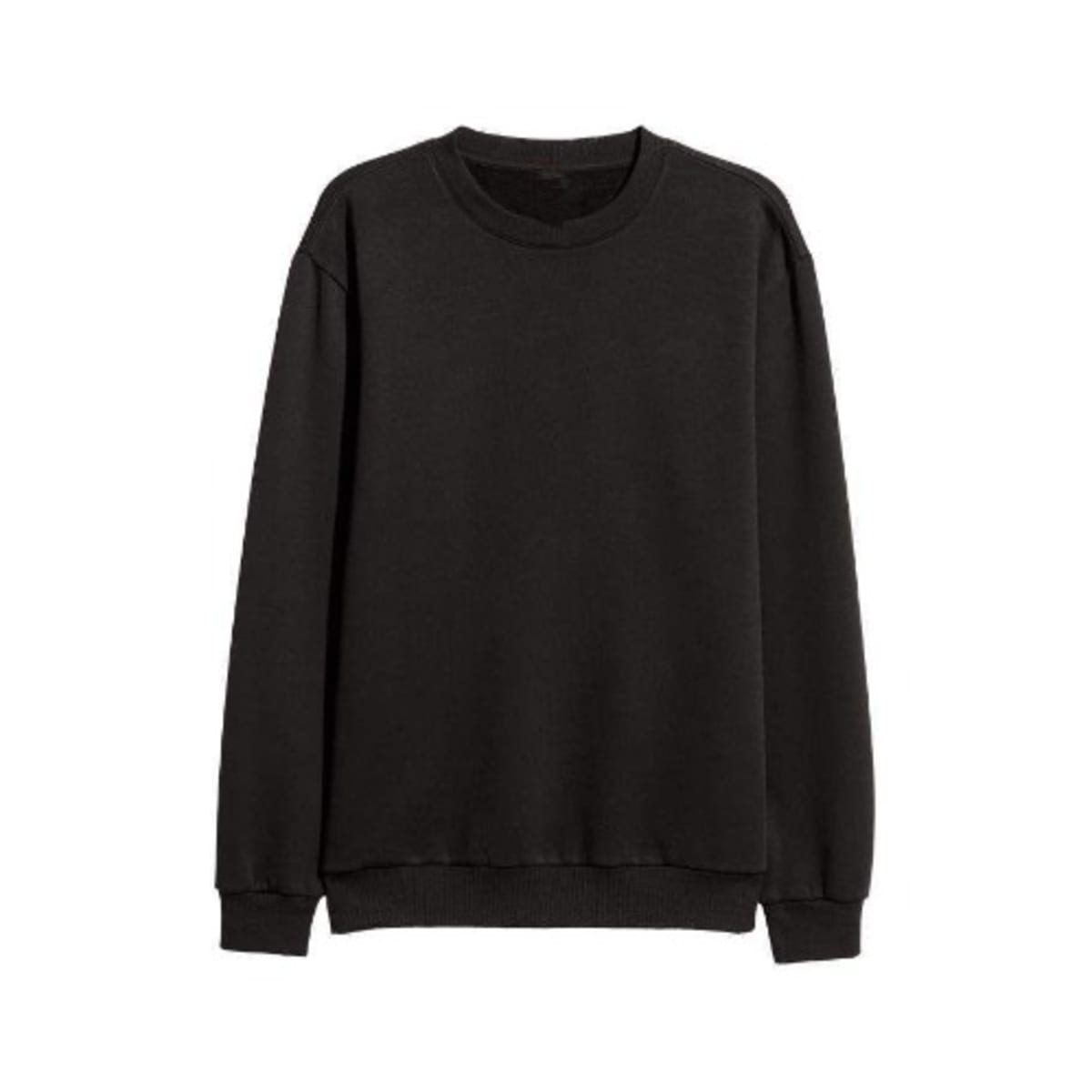 Black sweatshirt plain 2025
