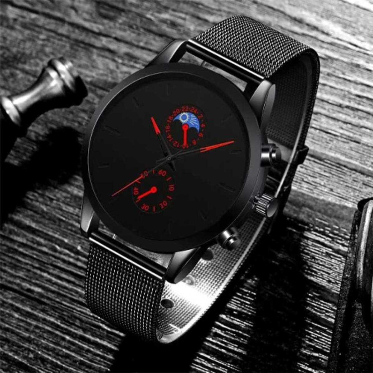 Mesh discount black watch